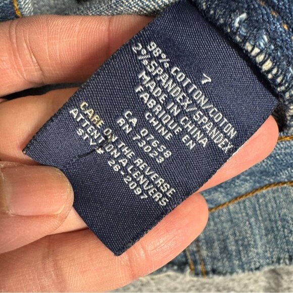 Vintage Y2K Bongo Women's Denim Festival Grunge Micro Mini Skirt Size 7 - Picture 7 of 16